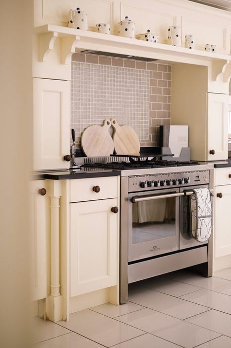 Range cooker detail in the kitchen