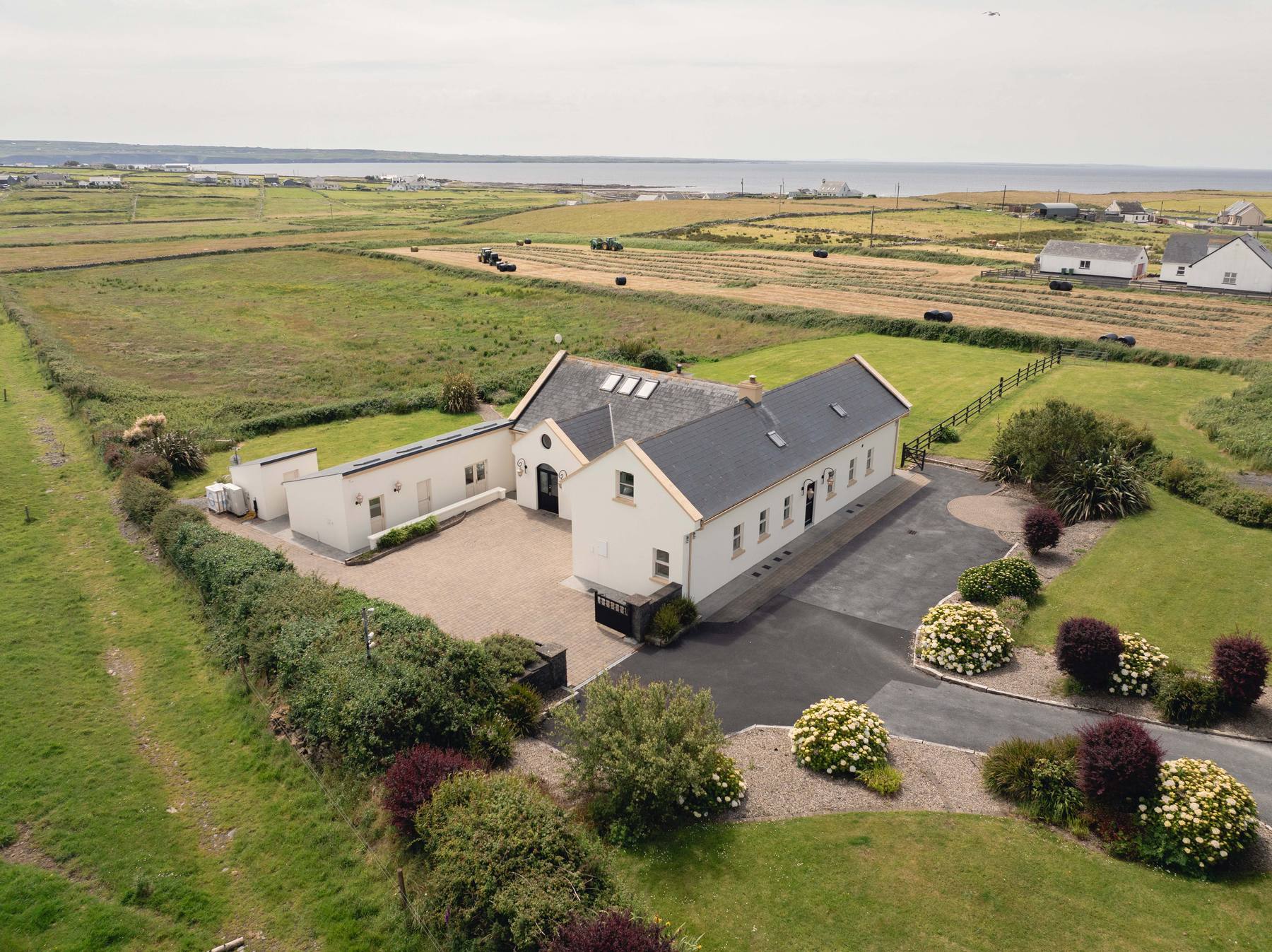 Aerial view of Howard's Way and the Liscannor coastline